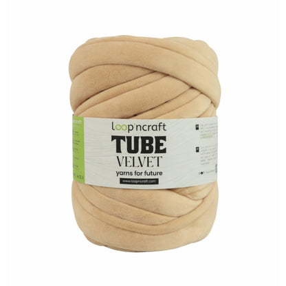 Loop'ncraft Tube Velvet Marshmallow Garn 500 g 15 m