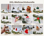 XXL-Weihnachtsbundle 23 weihnachtliche Häkelanleitungen für Amigurumi & Co.