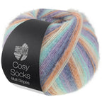 Lana Grossa Cosy Socks Multi Stripes Flauschiges Sockengarn mit Streifen
