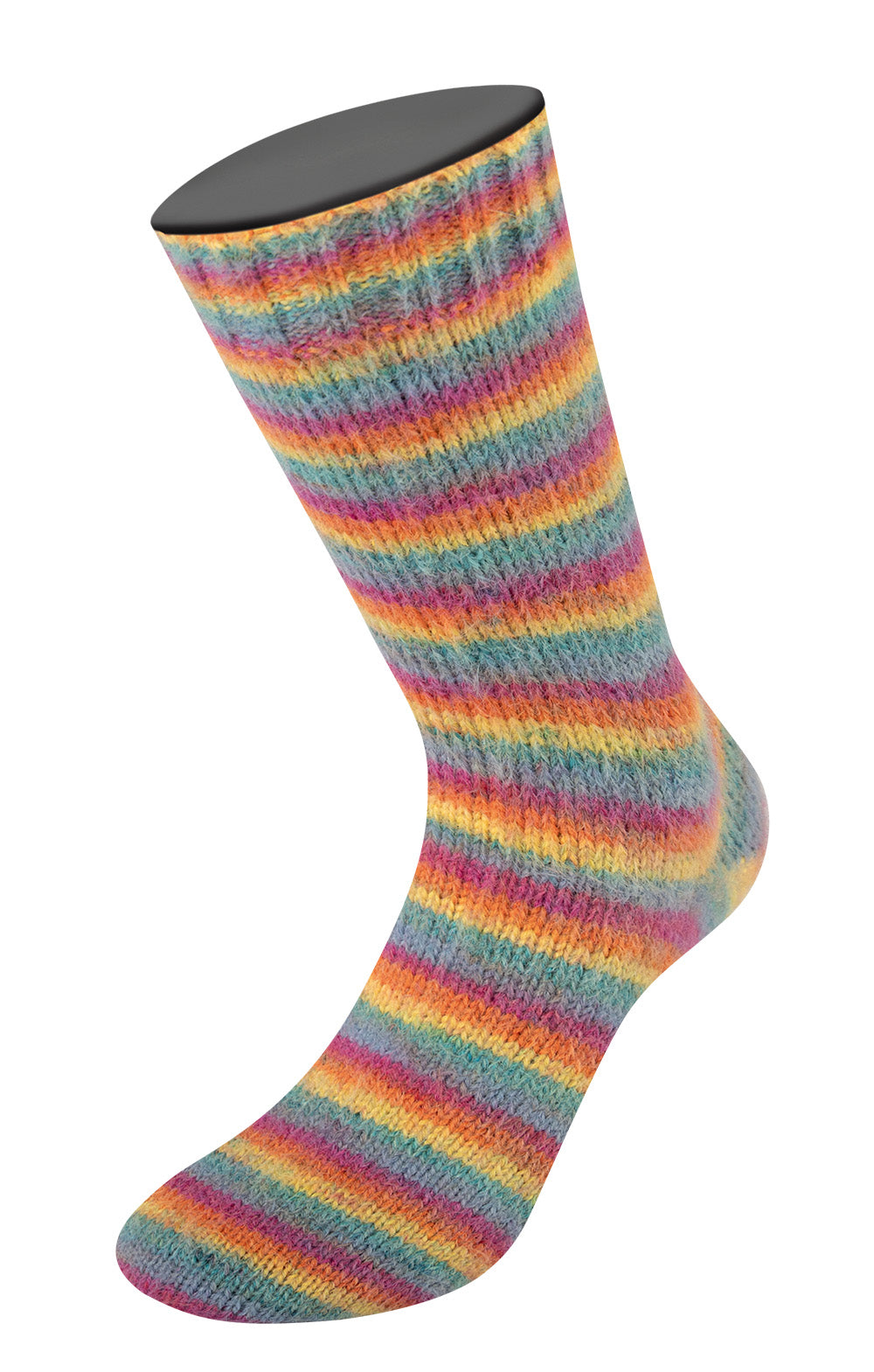 Lana Grossa Cosy Socks Multi Stripes Flauschiges Sockengarn mit Streifen