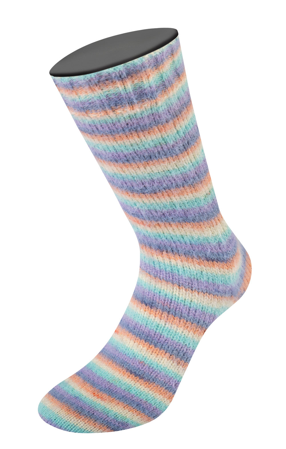 Lana Grossa Cosy Socks Multi Stripes Flauschiges Sockengarn mit Streifen