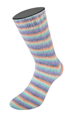 Lana Grossa Cosy Socks Multi Stripes Flauschiges Sockengarn mit Streifen