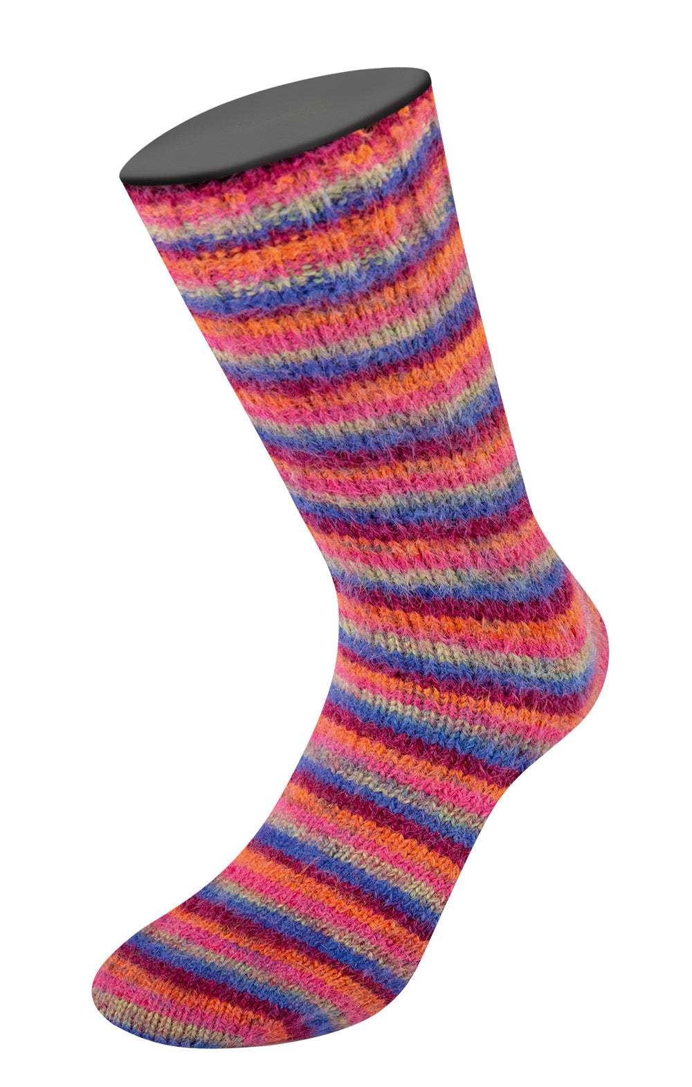 Lana Grossa Cosy Socks Multi Stripes Flauschiges Sockengarn mit Streifen