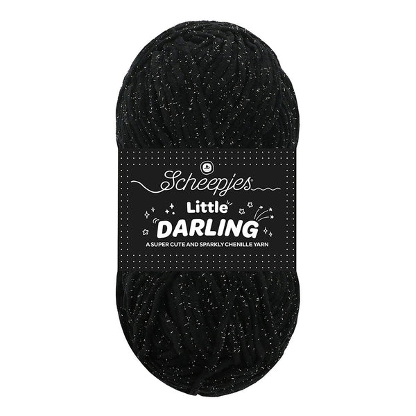 Scheepjes Little Darling Sparkle feines Chenillegarn mit Glitzereffekt