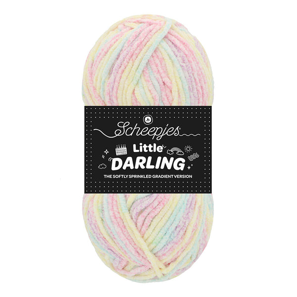 Scheepjes Little Darling Sprinkled Gradient feines Chenillegarn mit Farbverlauf
