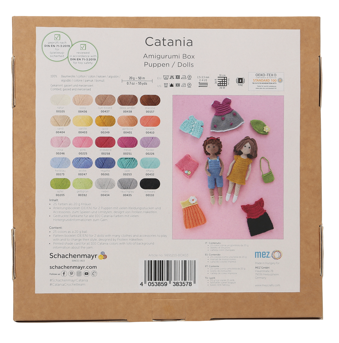 Catania Box Puppen 25er Set