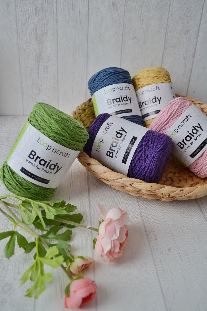 Loop'n Craft Braidy Recycling Garn