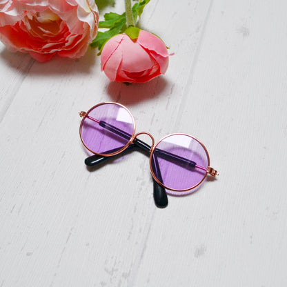 Mini lunettes de poupée de différentes couleurs