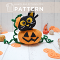 Salem im Halloweenkürbis PDF Amigurumi Anleitung Deutsch